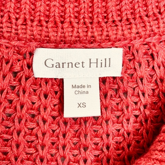 Garnet Hill Maren Linen & Organic Cotton Cardigan Size XS Button Up Prep Coastal - Picture 4 of 13